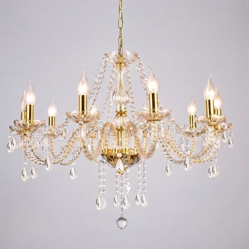 K9 crystal candle chandelier with ten arms